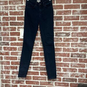Reiss Jagger Skinny Jeans Womens Size 0 Indigo Blue Stretch Mid Rise